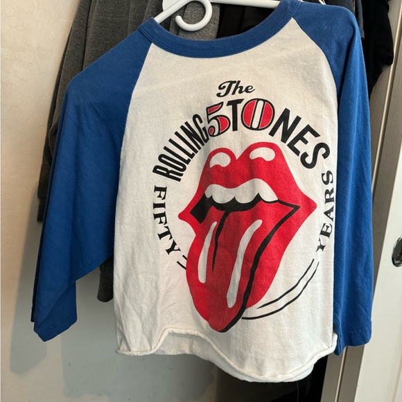 Rolling Stones cropped baseball t size L - Picture 2 of 2